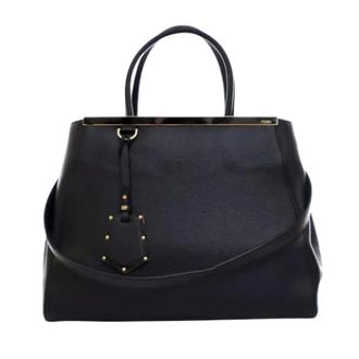 Fendi Pre-owned Leather fendi-bags - Dames - Vintage Handtas - Zwart - ONE Size - Leer - Vintage