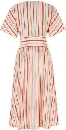 Woolrich Womens Embroidered Stretch Cotton Blend Dress - Nude - Size X-Small