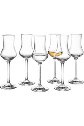 Schott Zwiesel Schnaps-Gläserset, Klar, Glas, 6-teilig, 95 ml, Grüner Punkt, Gläser, Schnapsgläser & Stamperl