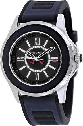 Juicy Couture Womens Rich Girl Black Dial Watch