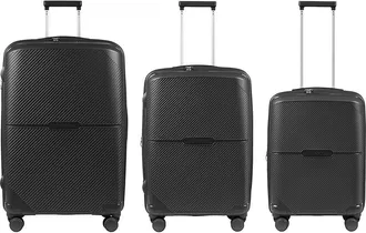 Champs Luggage Aura Expandable 3Pc Trolley Set