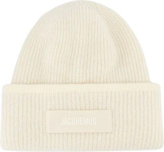 Jacquemus Alpaca wollen beanie - unisex - Hoeden - Wit - ONE Size - Wol - Accessoires