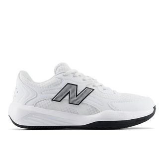 New Balance Donna 696v7 in Bianco/Nero, Sintetica, Taglia 37.5