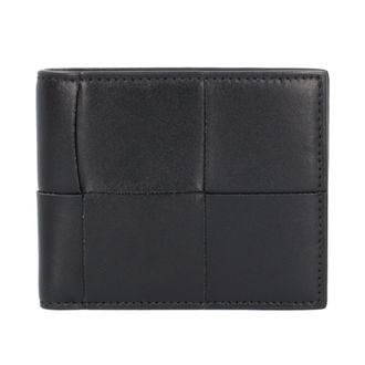Bottega Veneta Black Leather Wallet (Bi-Fold) (Pre-Owned)