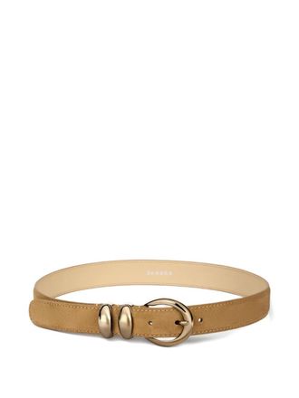 Sandro buckle leather belt - Neutrals