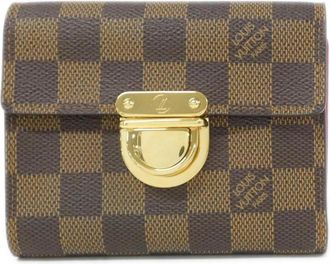 Louis Vuitton Ebene Coated Canvas Wallet (Tri-Fold) (Pre-Owned)