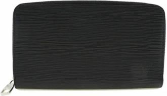 Louis Vuitton Tweedehands leren portemonnees - Dames - Vintage Accessoires - Zwart - ONE Size - Vintage