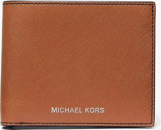 Michael Kors Varick Saffiano Leather Billfold Wallet With Passcase