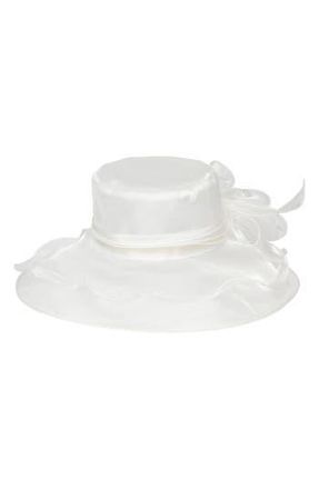 San Diego Hat Company Organza Dress Hat in White at Nordstrom Rack