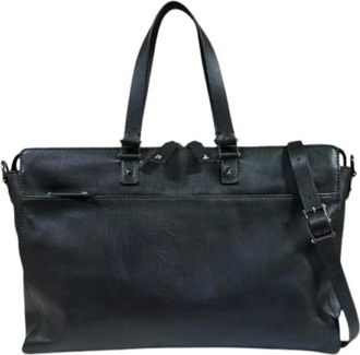 Valentino Pre-owned Tote Bags, male, Black, Size: ONE SIZE Pre-owned Briefcase