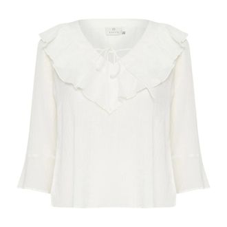 Kaffe Dames, Blouses & Shirts, Wit, Maat: S