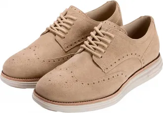 Cole Haan Mens Original Grand Remastered Wingtip Shoes In Beige