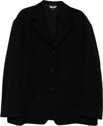 Comme Des Gar&ccedil;ons Wollen Gabardine blazer - Zwart