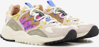 Flower Mountain Yamabushi Woman suede e nylon cipria / stone / fuchsia