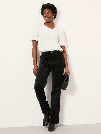 Fat Face FatFace Lyndy White Metallic Blouse