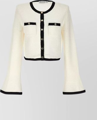 Self Portrait crochet cardigan