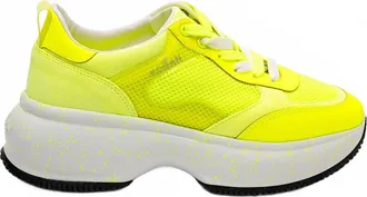 Hogan Womens Maxi I Active Marmo Al Zigzag Sneakers In Green