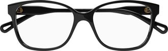 Chlo&eacute; CH0115O001 Square Full Rim Eyeglasses - Black
