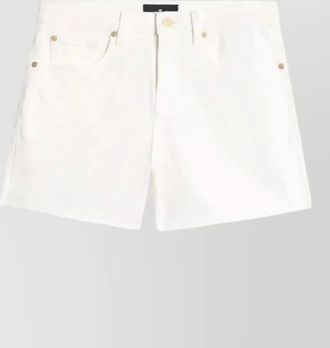7 For All Mankind stretch shorts belt loops pockets stitching