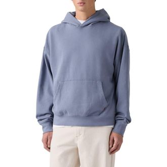 Levi's Soft Crop Cotton Blend Hoodie in Troposphere Troposphere at Nordstrom, Size Xx-Large