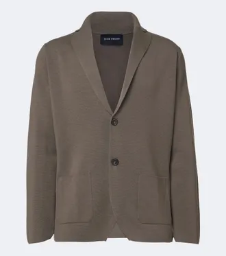 Thom Sweeney Knitted wool blazer