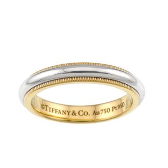 Tiffany & Co. Yellow Gold (18K) Platinum 950 Band Ring (Pre-Owned)