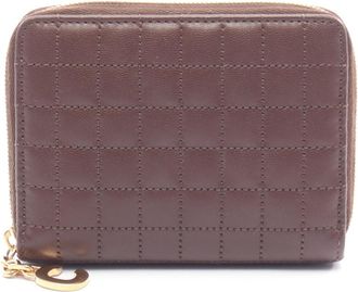 Celine Brown Leather Coin Purse/Coin Case (Pre-Owned)
