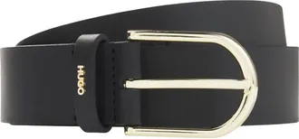 HUGO BOSS Dames, Accessoires, Zwart, Maat: 90 CM Leer