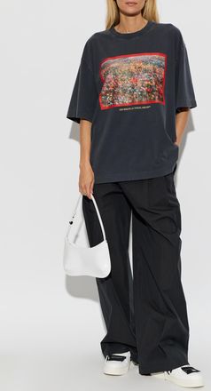 Off-white Loose Fit T-shirt, Womens, Grey