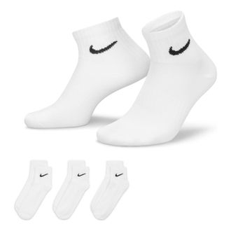 Nike Everyday Lightweight Mid Tops Training Socks Unisex White SX7677-100