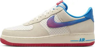 Nike Air Force 1 07 LV8 Coconut Milk Red Photo Blue HQ3618-113