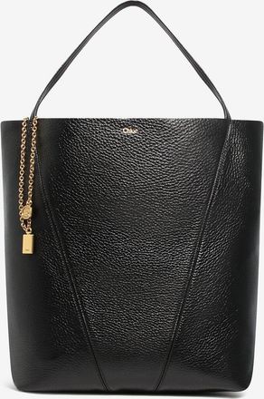 Chlo&eacute; Shopper aus genarbtem Leder Chlo&eacute; Spin Large