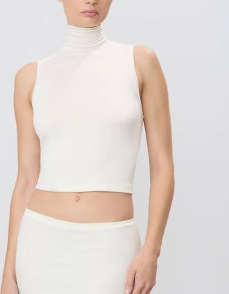 &Eacute;terne Harlow Jersey Cotton Top In Ivory