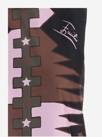 Emilio Pucci Valdimontone Print Silk Dress - Multicolor