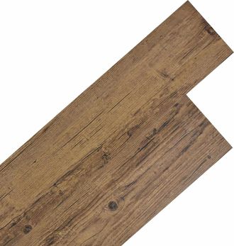vidaXL Tableros De Suelo Madera De Nogal Marr&oacute;n 5,02 M&sup2; 36 Uds. Pvc Vidaxl