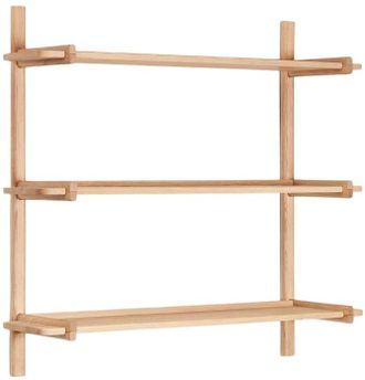 K Home Modulares Design Regal Sitro 110 x 30.5 cm, massives Eichenholz