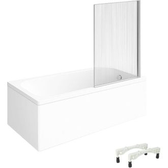 Villeroy & Boch Ba&ntilde;era Recta Villeroy & Boch Architectura Con Patas Acr&iacute;lica 160 X 70 Cm + Mampara De Ba&ntilde;era Derecha Aurys Raywall Cromada