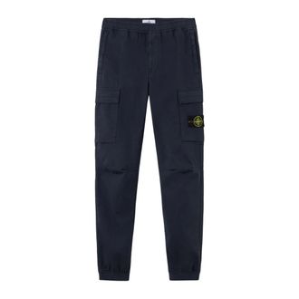 Stone Island Slim-fit Trousers, male, Blue, Size: W31 Slim-fit Cargo Trousers