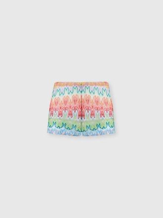 Missoni Hot Pants In Viscose With Floral Pattern in Pink Multi at Nordstrom, Size 42 It