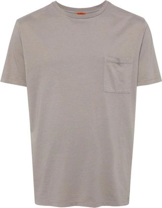 Barena T-Shirts, male, Beige, XL, Grey Cotton Jersey Crew Neck T-Shirt