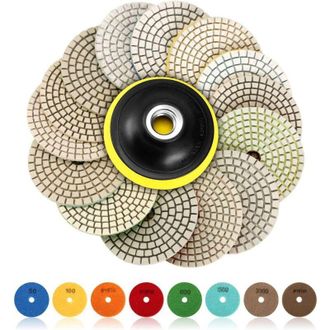 OEM Discos De Pulido De Diamante, 15 Unidades, 100 Mm (4 Pulgadas), Almohadillas De Pulido De Diamante, Almohadillas De Pulido De Hormig&oacute;n, Almohadillas D