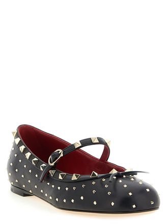 Valentino Garavani Rockstud Ballet Flat - Black