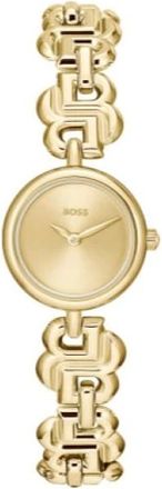 HUGO BOSS Double B Dressy Horloge - Dames - Accessoires - Geel - Maat: ONE Size