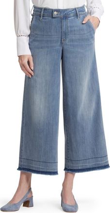 NYDJ Mona High Waist Crop Wide Leg Jeans in State at Nordstrom Rack, Size 14
