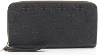 Louis Vuitton Black Noir Monogram Empreinte Long Wallet (Bi-Fold) (Pre-Owned)