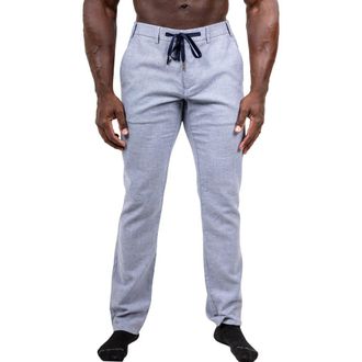 Maceoo Marthyr Tapered Leg Drawstring Pants in Blue at Nordstrom, Size 36