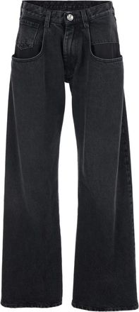 Maison Margiela Dames, Jeans, Zwart, Maat: XS Katoen