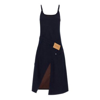 J.W.Anderson Dames, Jurken, Zwart, Maat: 3XS Katoen