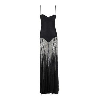 Elisabetta Franchi Dames, Jurken, Zwart, Maat: M Polyamide