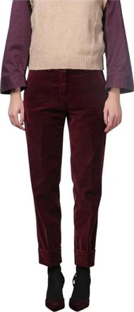Mason's New York Carrot Chino Broek - Dames - Chinos - Rood - M - Katoen - Broeken